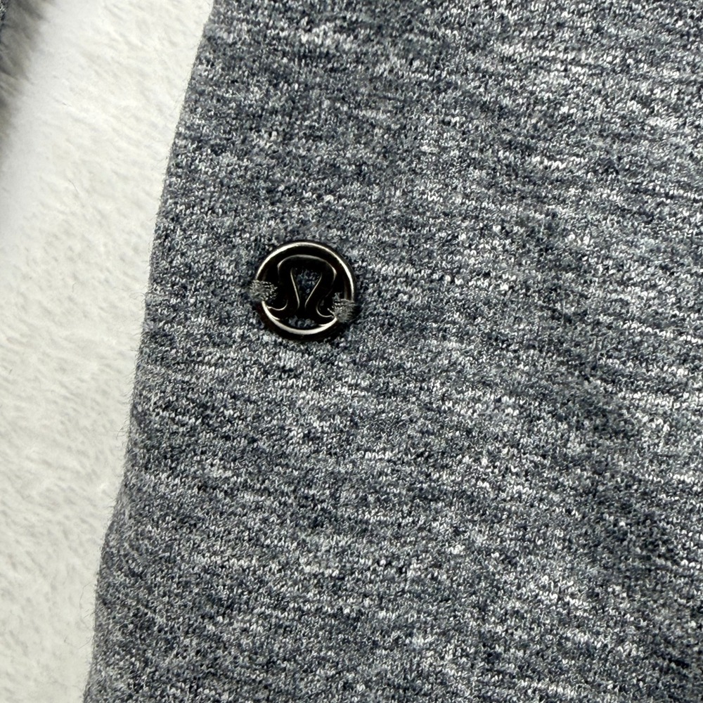 Lululemon That's a Wrap Cardigan Jacket Gray Heathered 4 Long Sleeve Thumb Holes - Picture 9 of 10